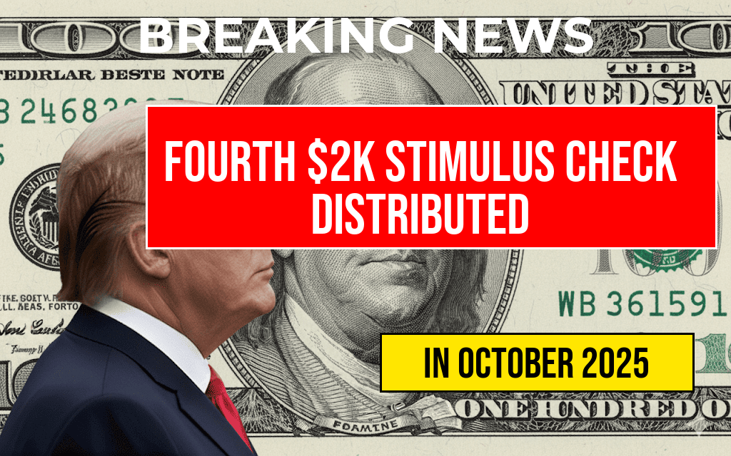 Fourth Stimulus Check of Two Thousand Dollars Now Being Distributed — Eligibility Details and Deposit Schedule