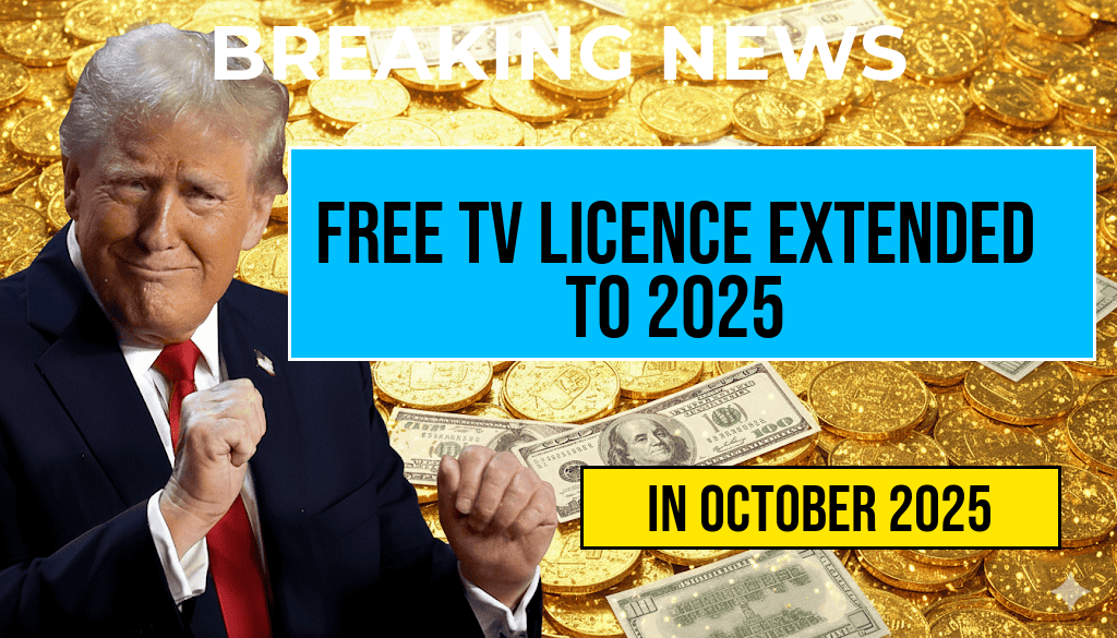 Government Announces Free TV Licence Extension for 2025 – Find Out If You Qualify Now
