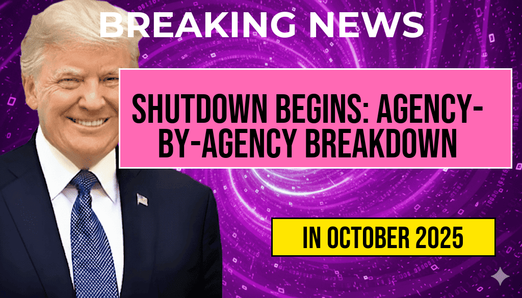 Government Shutdown Begins: Detailed Agency-by-Agency Breakdown of Who Is Operating and Who Is Not, Including Social Security, IRS, Defense, and TSA