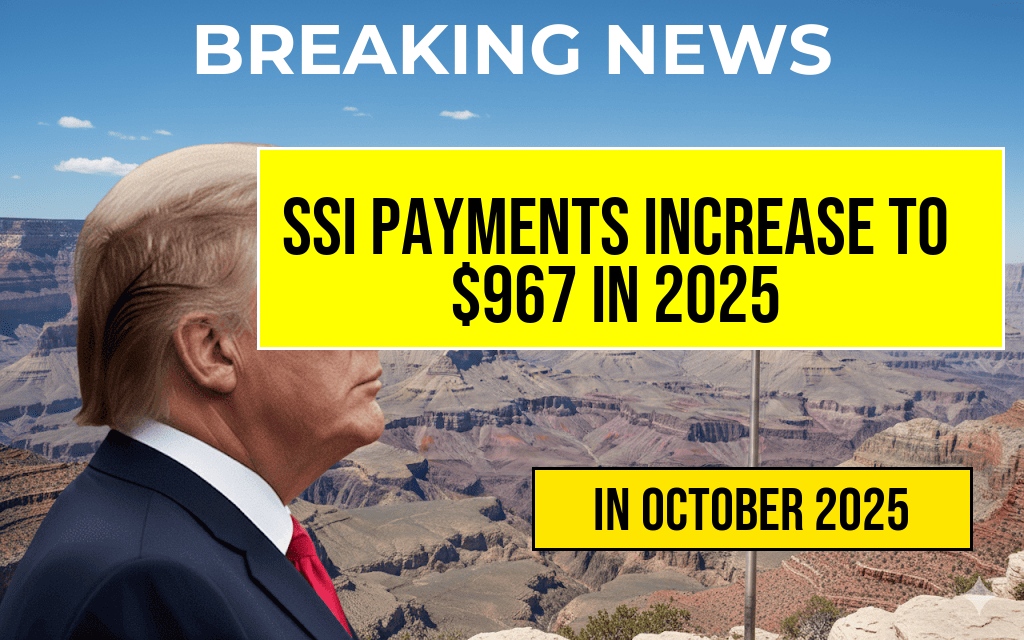 Maximum Monthly Federal SSI Payment Increase: Individuals to Receive Up to $967 Starting January 2025