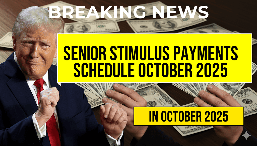 Stimulus Payments for Seniors: Complete Schedule of the $5,108 Disbursement in October 2025