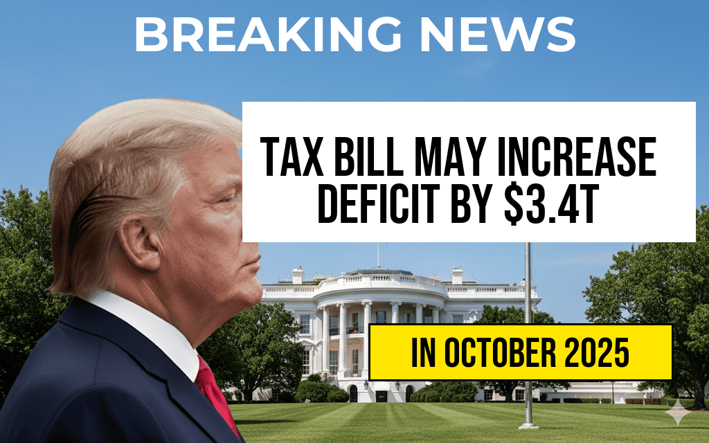 Taxpayer Alert: The ‘One Big Beautiful Bill’ Could Increase the Deficit by Three Point Four Trillion Dollars
