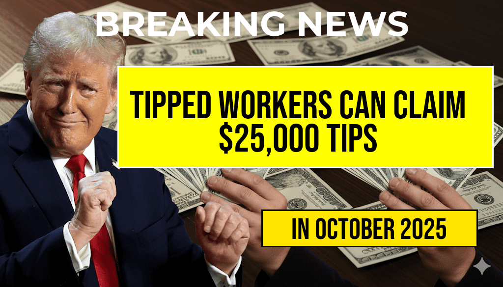 Tipped Workers Eligible for Up to 25,000 in Reported Tips with New Tax Deduction Beginning in 2025