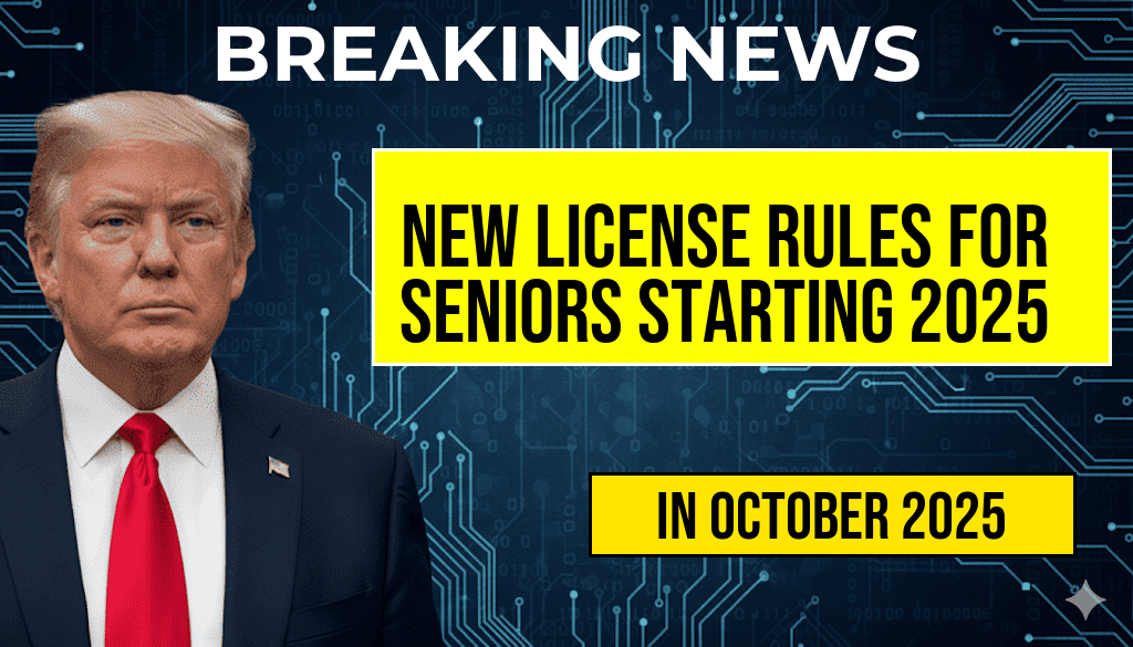 U.S. Introduces New Driving License Requirements for Seniors Starting October 2025 – Essential Updates for Drivers Over 70